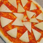 Pizza de berenjena y calabacín