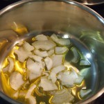 crema coliflor con  hojas