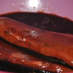 tataki de atún rojo macerando