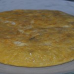 tortilla española con salvia