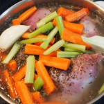 Blanqueta de pollo con verduras