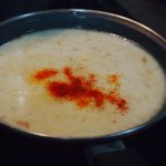 Sopa de mejillones con quinoa