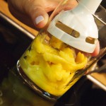 Ensalada de chatka, vinagreta de mango