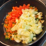 calabacín relleno de verduras
